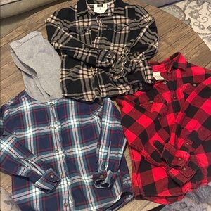 Carter's Red Buffalo Plaid Button-Down Shirt